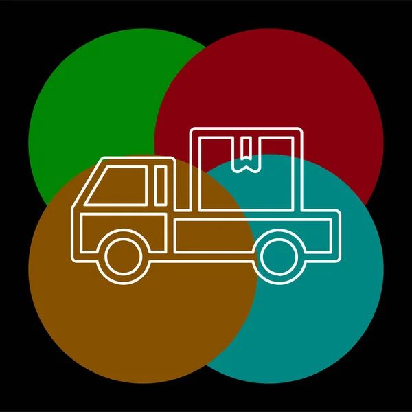Значок вантажівки доставки символ доставки — стоковий вектор
