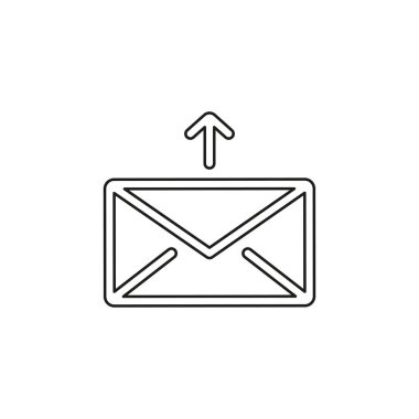 Göndermek posta vektör simgesi