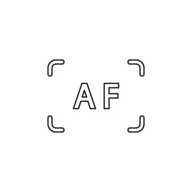 Otofokus vektör simgesi