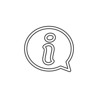 Bilgi vektör simgesi