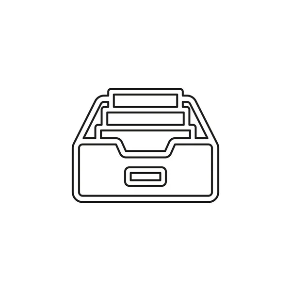 Carpeta Archivo vector icono — Vector de stock