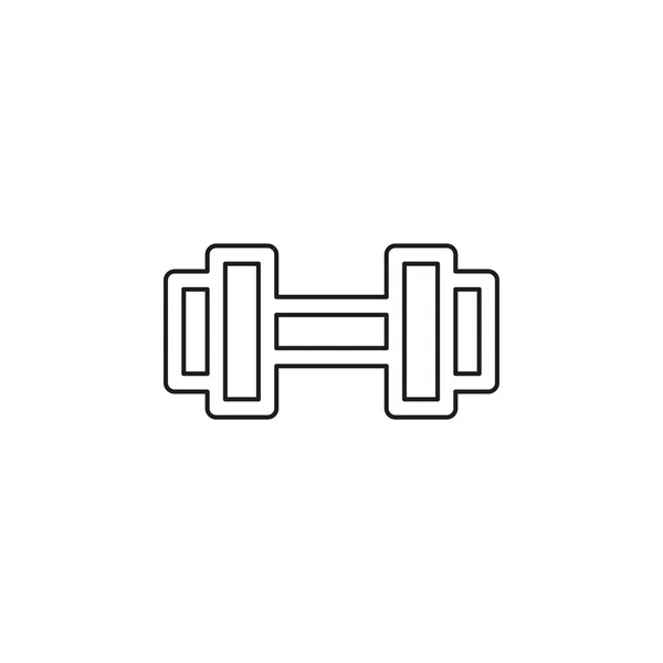 Fitness barbell vector icon — Stock Vector