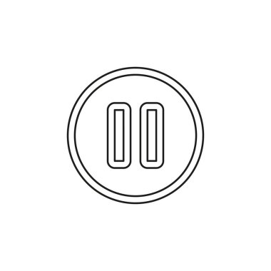 Duraklat vektör simgesi