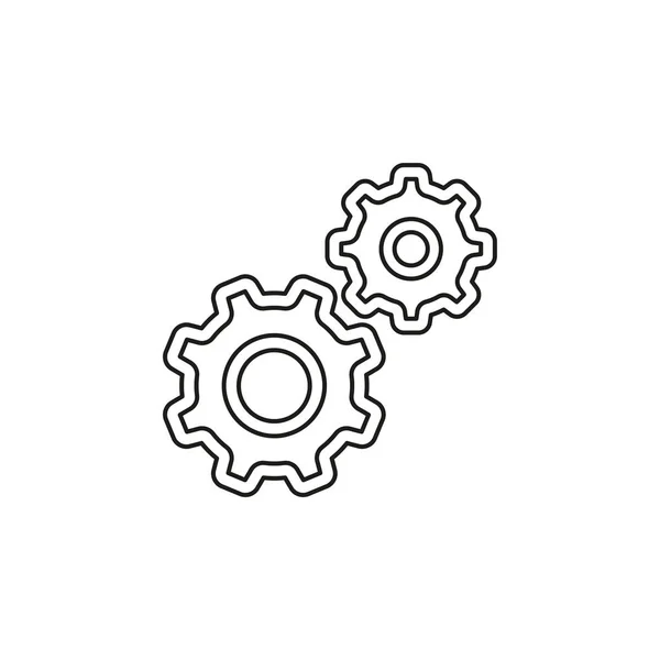 Settings vector icon — Stock Vector