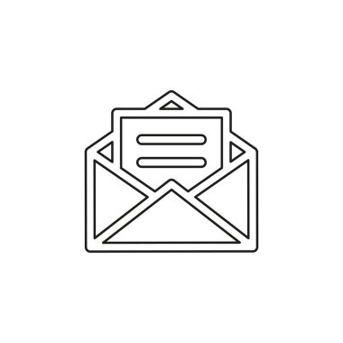 açık posta vektör simgesi