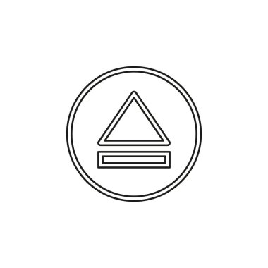 vektör fırlatma düğmesi simgesi - ortam simgesi