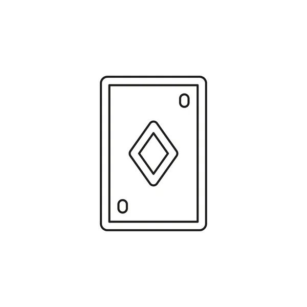 Ilustración de cartas - símbolo del casino — Vector de stock