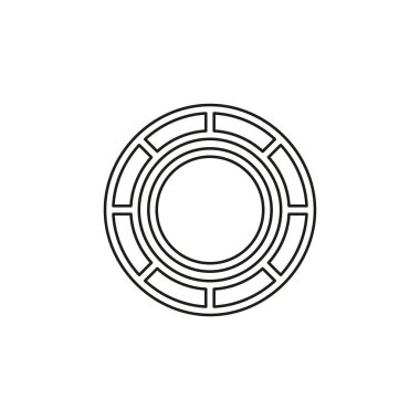 Casino chips vektör simgesi