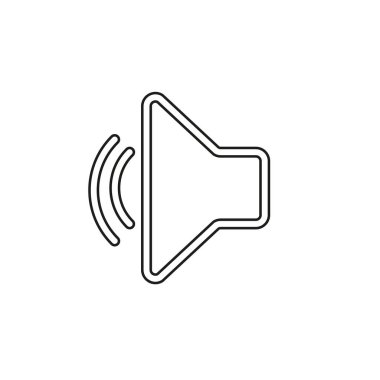 Hoparlör ses ayarı vektör simgesi