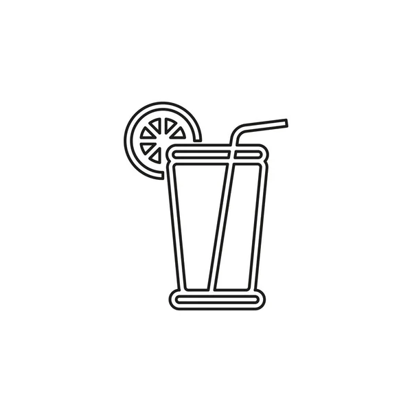 Icône de vecteur de jus frais — Image vectorielle