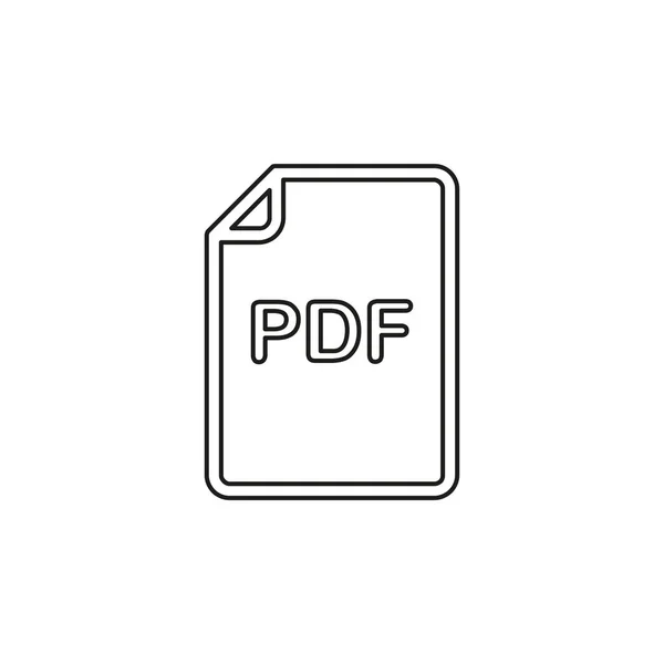 Pdf Dokument Vektorsymbol — Stockvektor