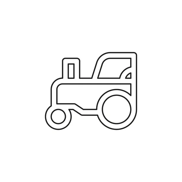 Vector Tractor ilustración, vehículo de granja — Archivo Imágenes Vectoriales