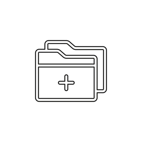 Añadir Folder Vector Icon — Vector de stock