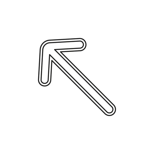 Símbolo de flecha vectorial - ilustración de forma de flecha — Archivo Imágenes Vectoriales