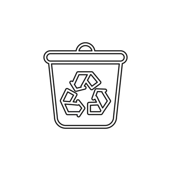 Ícone de vetor de reciclagem — Vetor de Stock