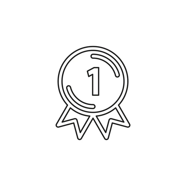 First place prize vector icon — Stock Vector