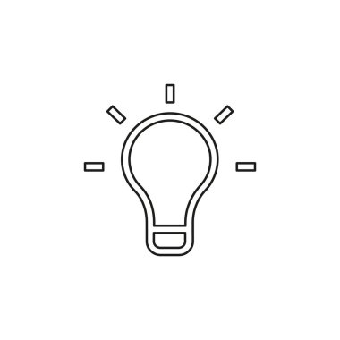 ampul simgesi, vektör fikri