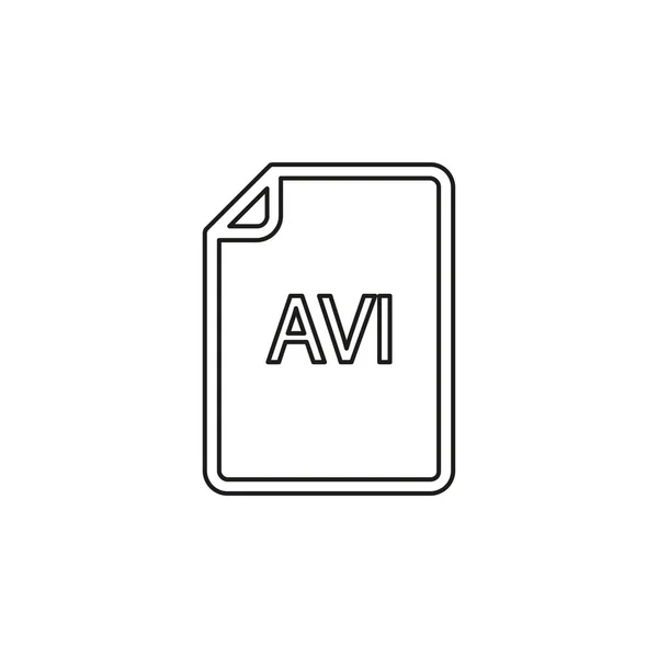 Letöltés Avi dokumentum ikon - vektoros fájl formátumban — Stock Vector