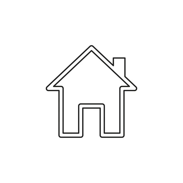 Икона дома, векторный дом недвижимости, жилой — стоковый вектор