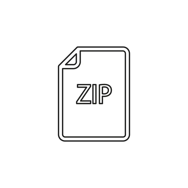 Zip document icon - Vektordateiformat herunterladen — Stockvektor
