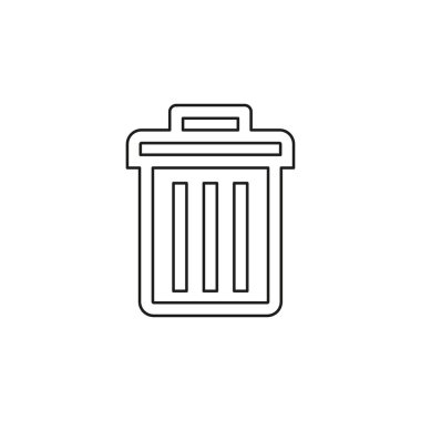 çöp kutusu simgesi, vektör çöp kutusu - sepet