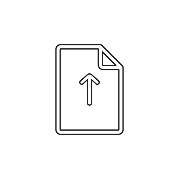 Vector Subir icono de archivo - símbolo de documento de archivo — Archivo Imágenes Vectoriales
