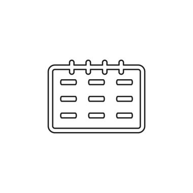 Vektör boş takvim simgesini