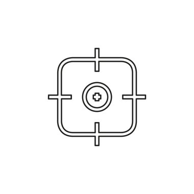 crosshairs simgesi - vektör hedef amacı