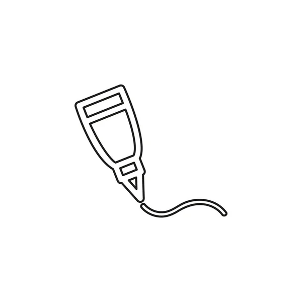 Icône de tube de colle, symbole de bouteille adhésive vectorielle — Image vectorielle
