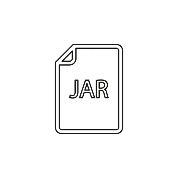 Descargar icono de documento JAR - formato de archivo vectorial — Vector de stock