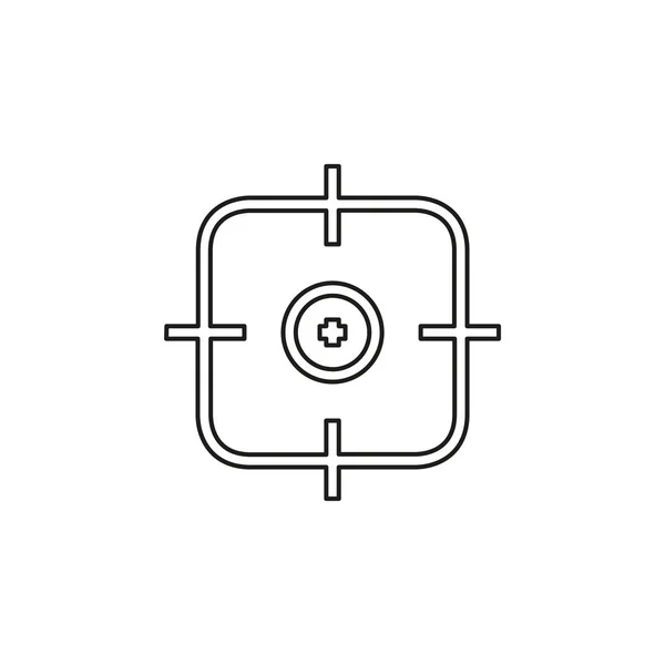 Icône de réticule - objectif de cible vectoriel — Image vectorielle