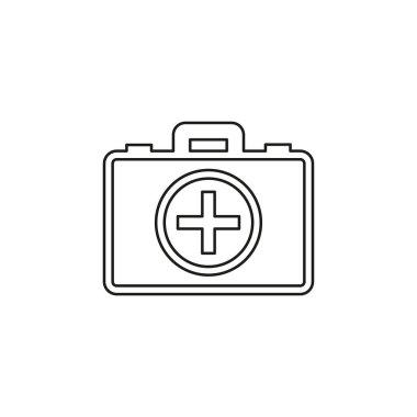 ilk yardım çantası simgesi - tıbbi kutu