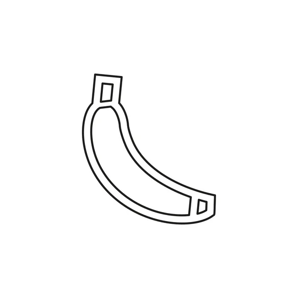 Ícone de banana vetorial, ilustração de frutas —  Vetores de Stock