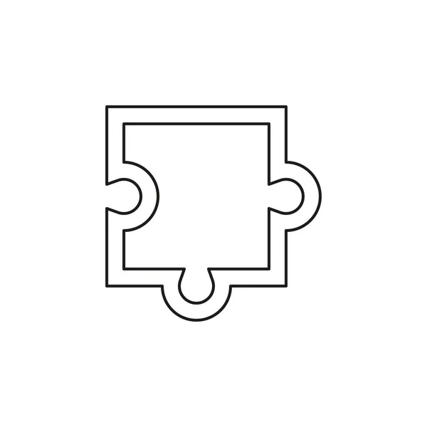 Ícone de peça de quebra-cabeça, ilustração de quebra-cabeça vetorial — Vetor de Stock