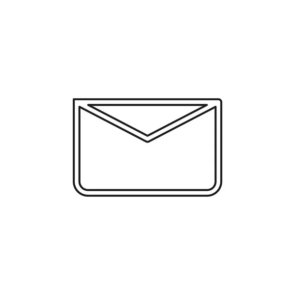 Berichtpictogram, illustratie van de envelop-vector mail — Stockvector