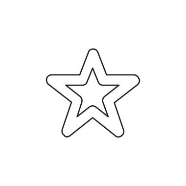 vektör yıldız sembolü, derecelendirme veya ödül şekli, başarı