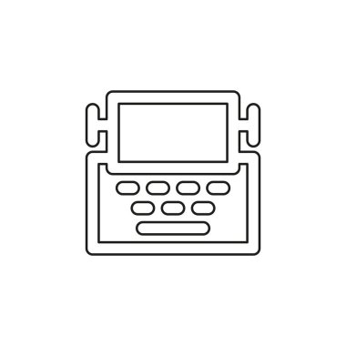 daktilo makinesi simgesi - tip harf makinesi