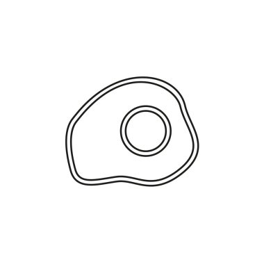 vektör kızarmış yumurta illüstrasyon - paskalya sembolü