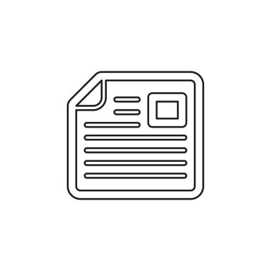 vektör gazete illüstrasyon - haber simgesi