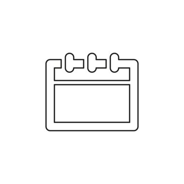 Gün takvimi simgesi, vektör etkinlik takvimi