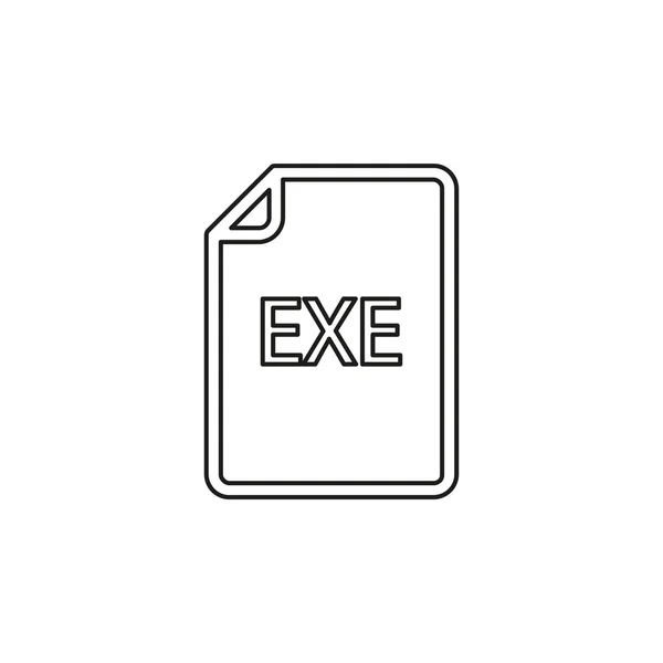 Télécharger EXE document icon - format de fichier vectoriel — Image vectorielle