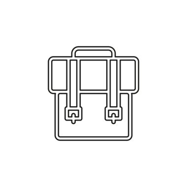 Simge - vektör okul sembol - seyahat sırt çantası