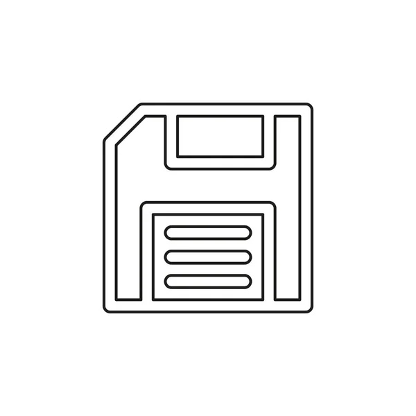 Salvar ícone - símbolo do computador - armazenamento de memória — Vetor de Stock