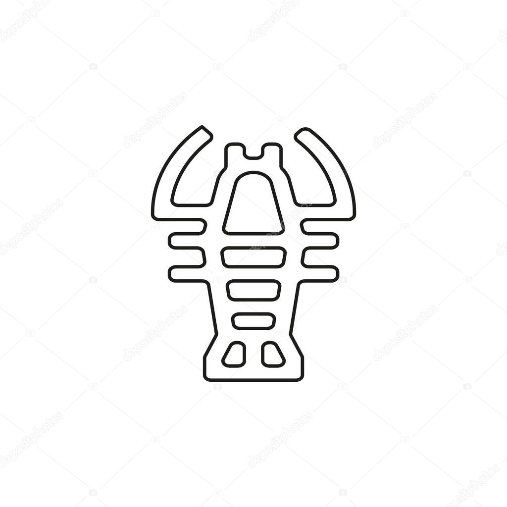 vector lobster symbol - crawfish seafood