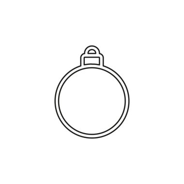 Noel süslemeleri simgesi. Logo öğesi