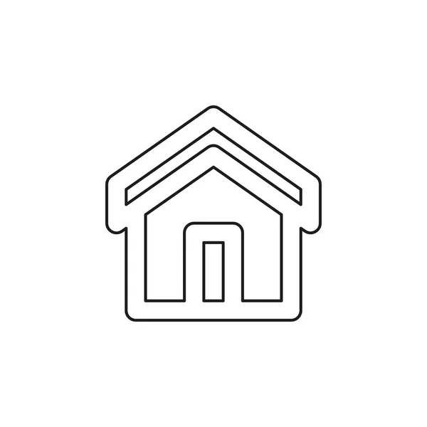 Kezdőlap ikon, vektor ingatlan ház — Stock Vector