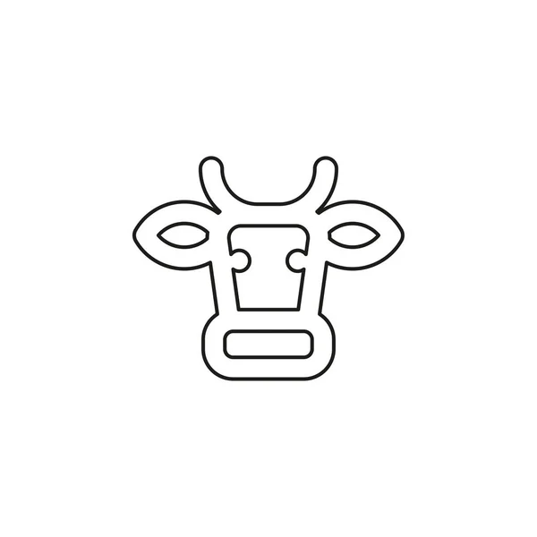 Hovězí silueta skotu, zemědělské maso — Stockový vektor