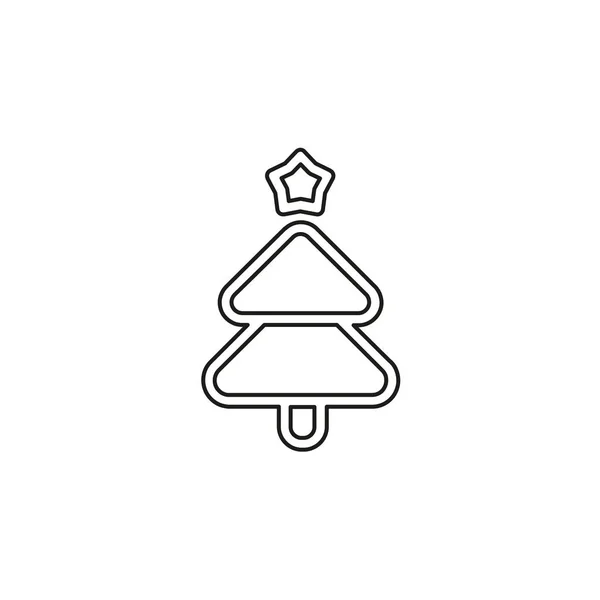 Vector árbol de Navidad ilustración - xmas — Vector de stock