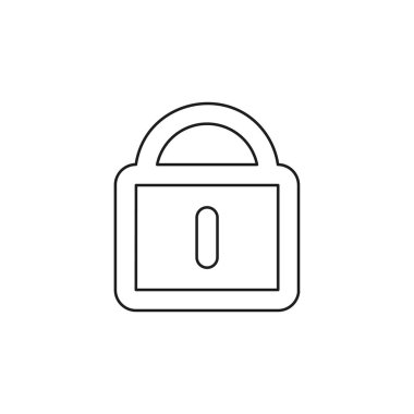 akıllı kilit kavram satırı simgesi. eleman illüstrasyon