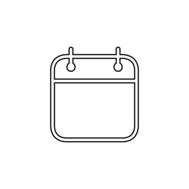 Gün takvimi simgesi, vektör etkinlik takvimi